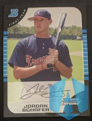 2005 Bowman Draft Chrome Rookie #BDP77 Jordan Schafer